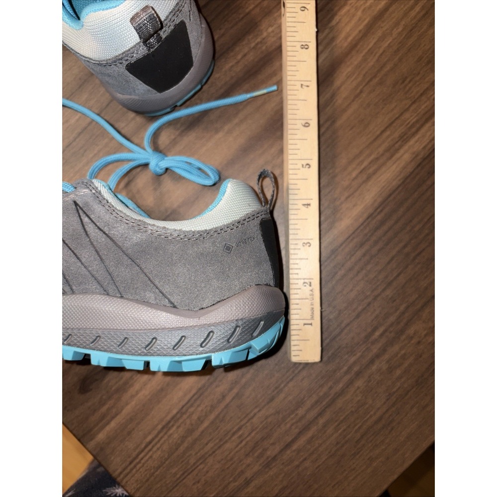 NIB ASOLO Space GV Hiking Shoe Goretex Women's 8.5 Gray Blue Vibram $170 - Picture 16 of 16